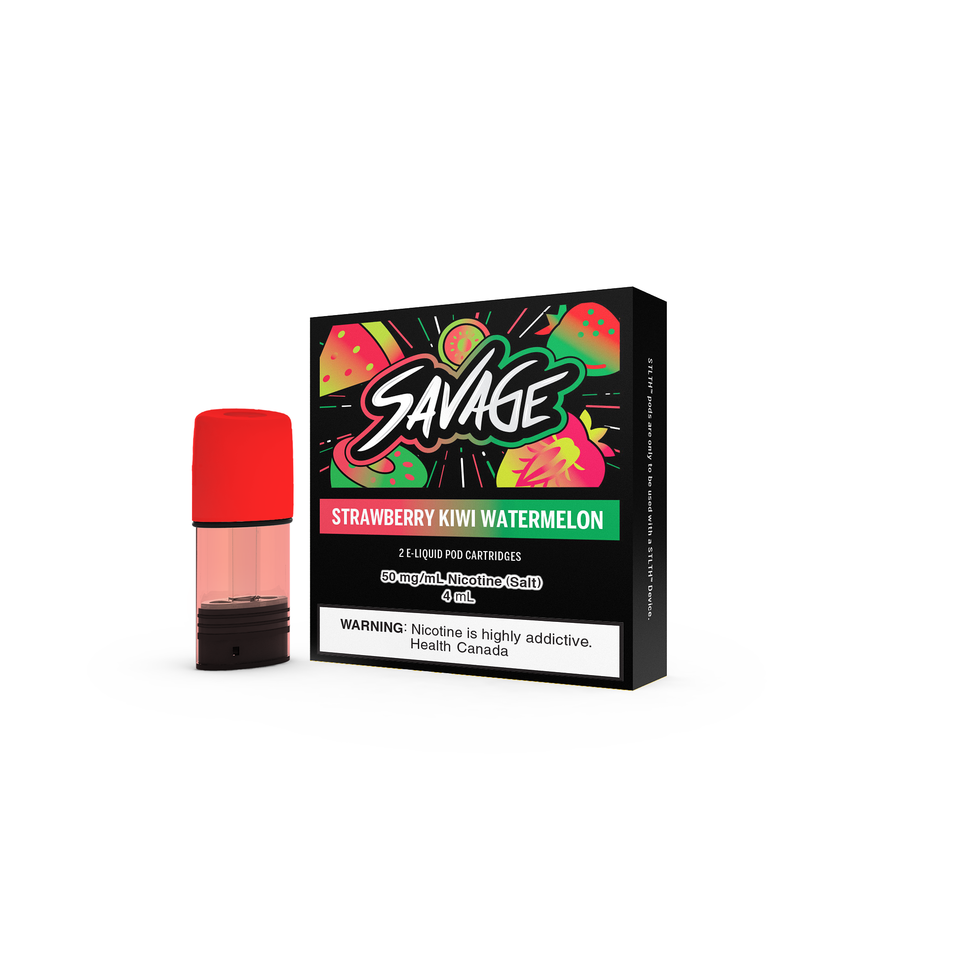 Strawberry Kiwi Watermelon Savage STLTH Pods