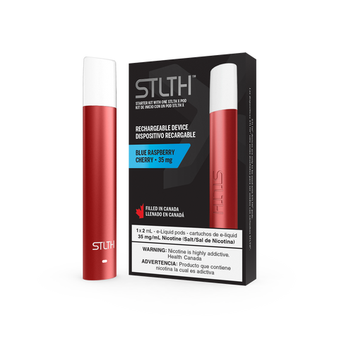 STARTER KIT TIPO C ROJO METALIZADO + 1 POD X BLUE RASPBERRY CHERRY